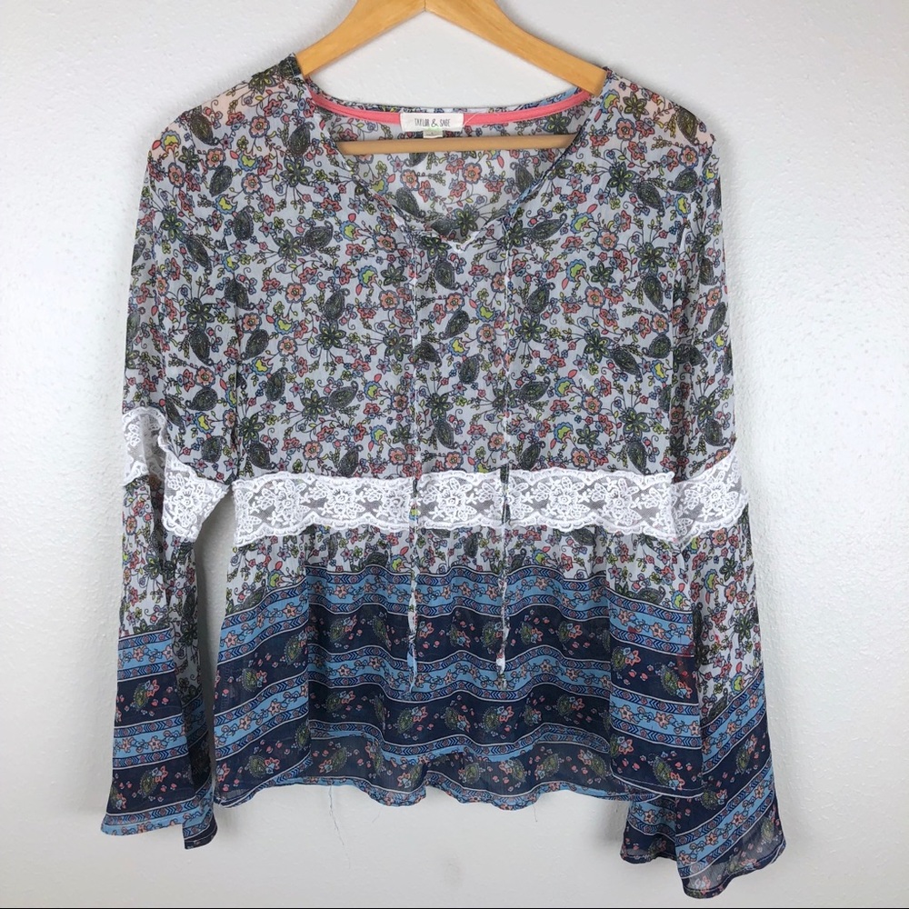 Taylor & Sage Boho Blouse